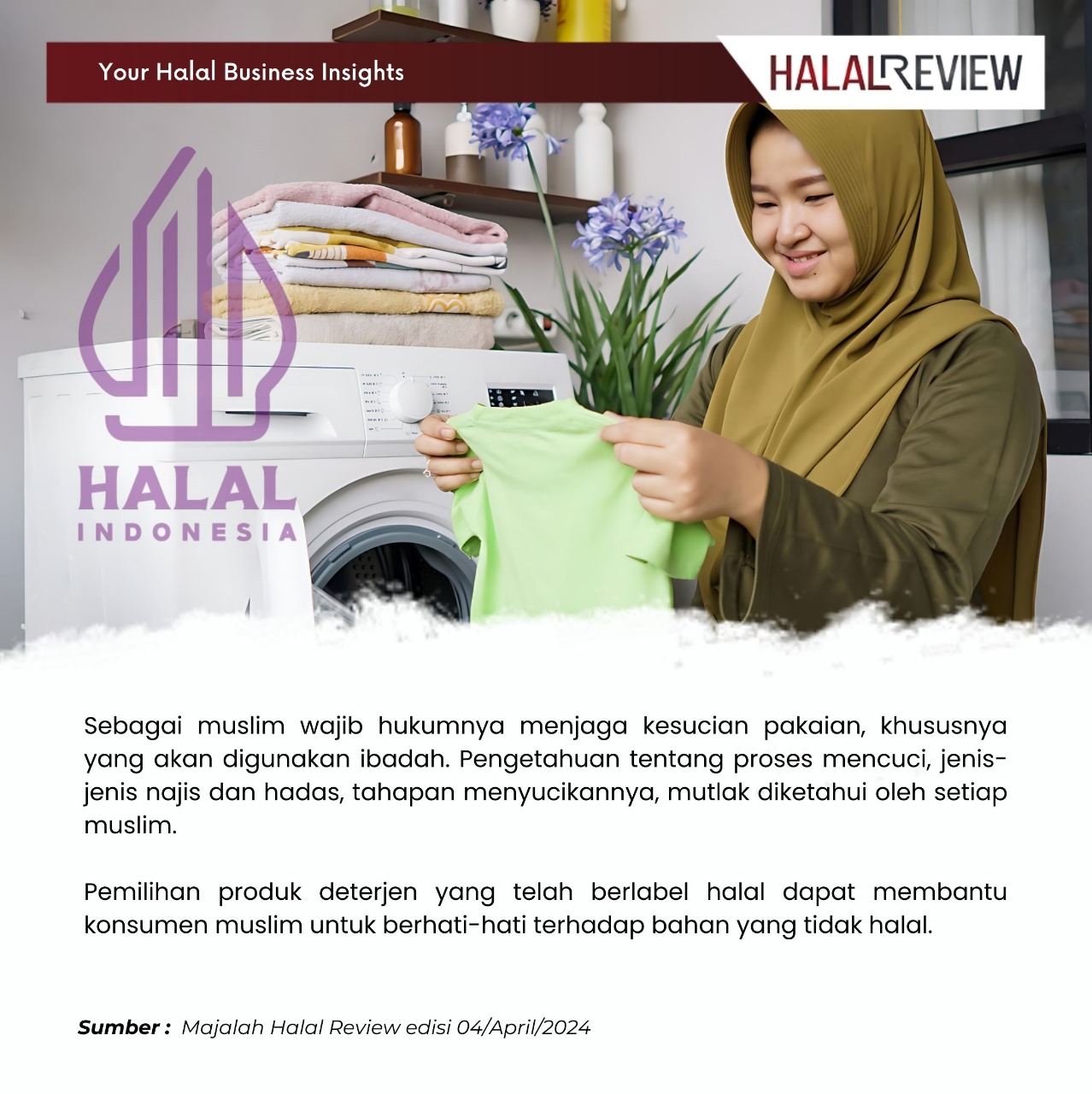 Deterjen Halal untuk Kebersihan dan Kesucian Pakaian